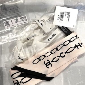 Chanel Silk Slim Bandeau Scarf